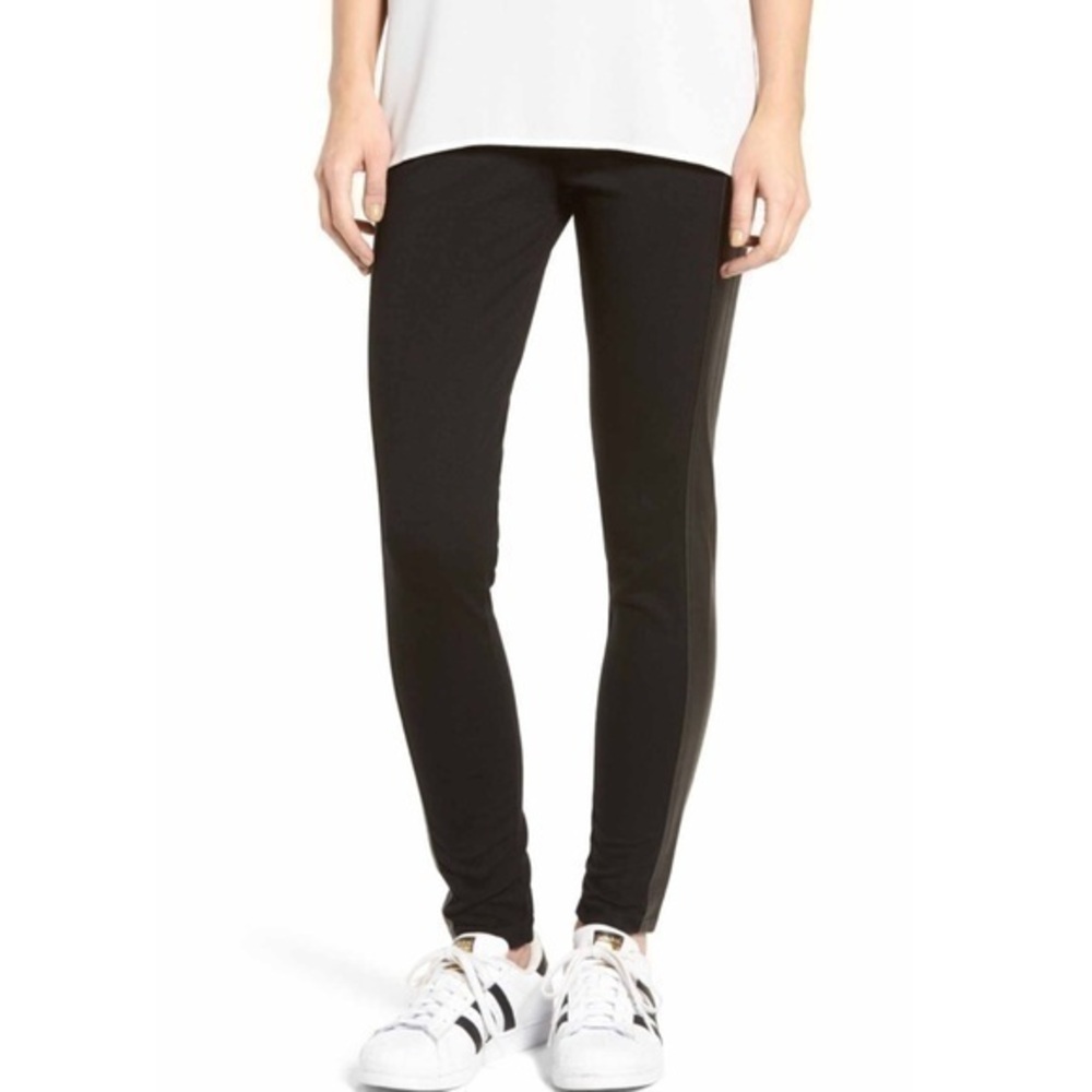 💖Side Leather Leggings pant H23